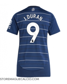 Aston Villa Jhon Duran #9 Maglia Gara Terza Repliche 2024-25 Donna Maniche Corte